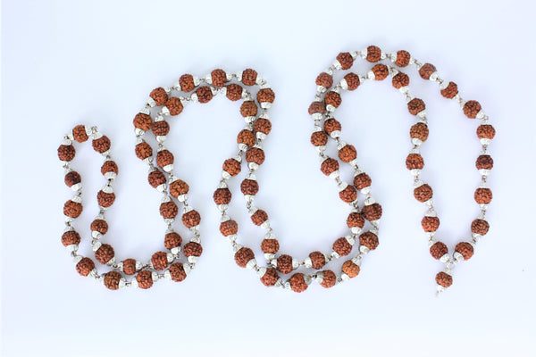 Himalayan rudraksha in silver 4mm