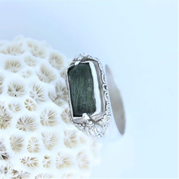 Moldavite Ring