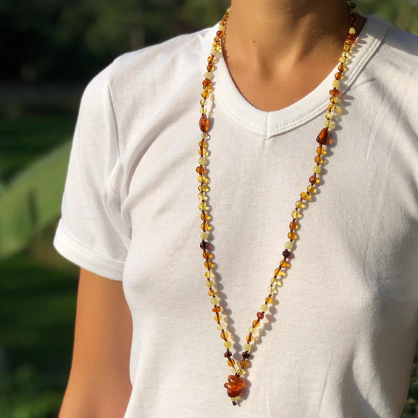 baltic amber mala beads necklace