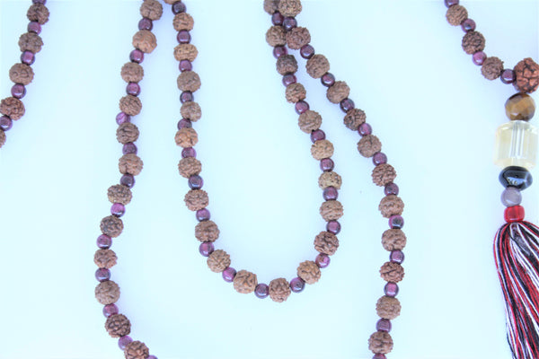 Rudraksha and Garnet