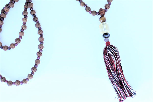 Rudraksha and Garnet