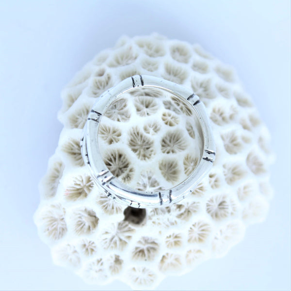 bamboo silver ring