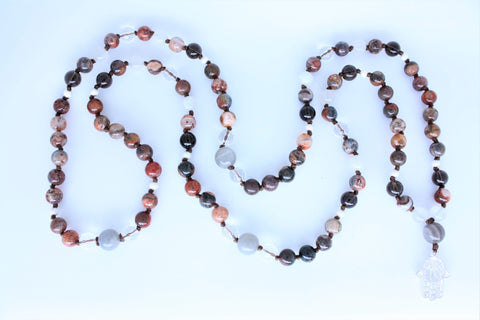 Fire Agate Mala