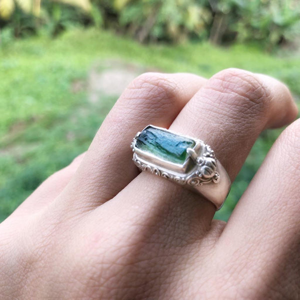 Moldavite Ring