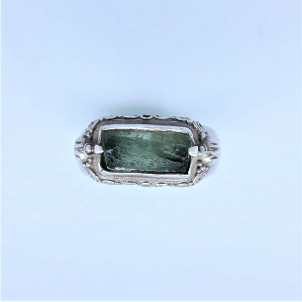 Moldavite Ring